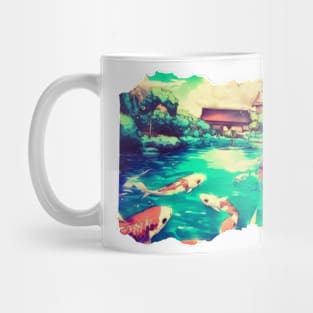 Koi Pond Art Mug